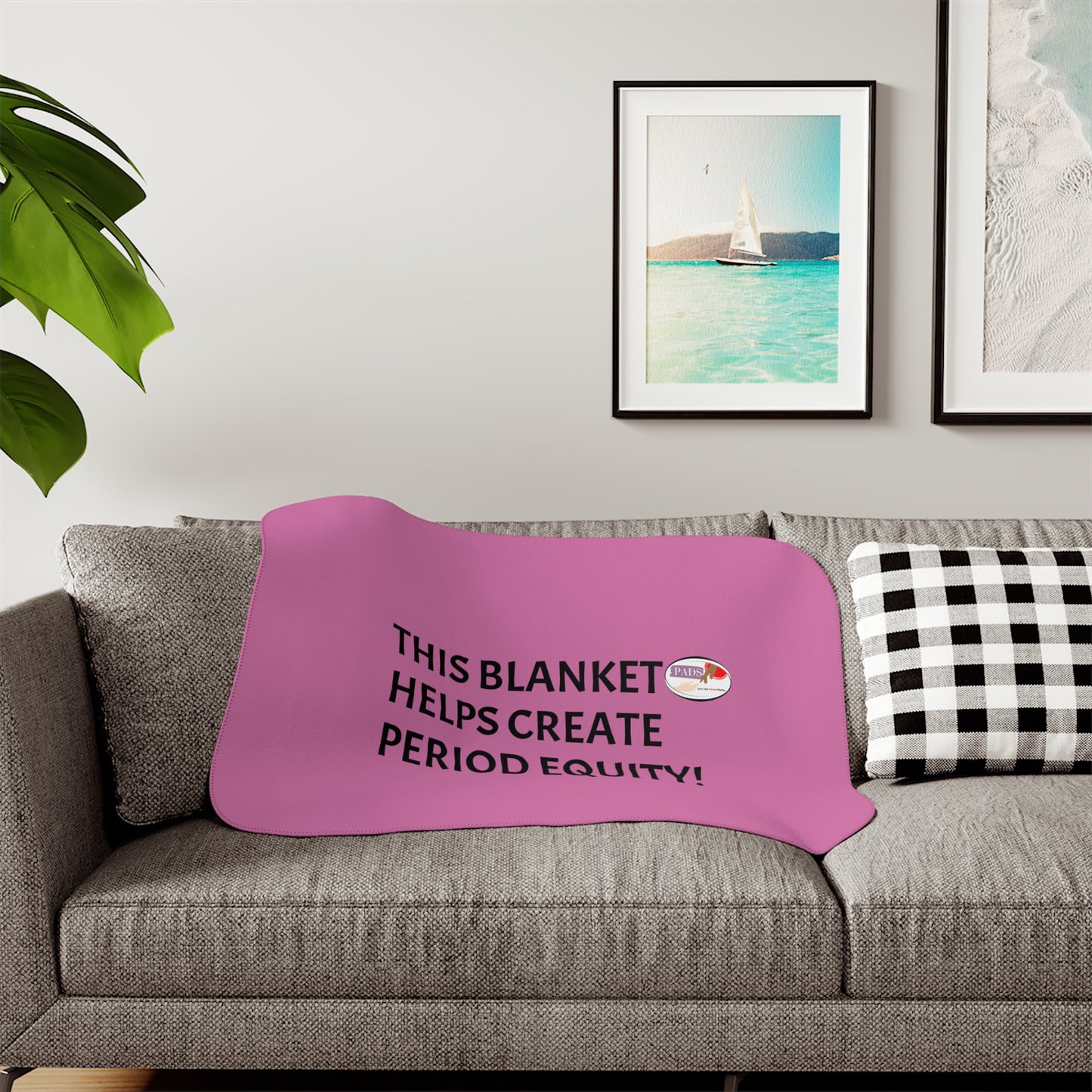 This blank helps create period equity! warm blanket