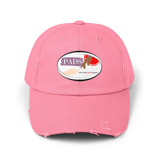 Let's talk period equity! unisex distressed hat